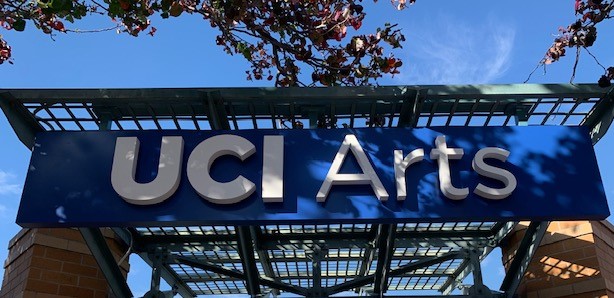 UCI Arts custom letters and signage