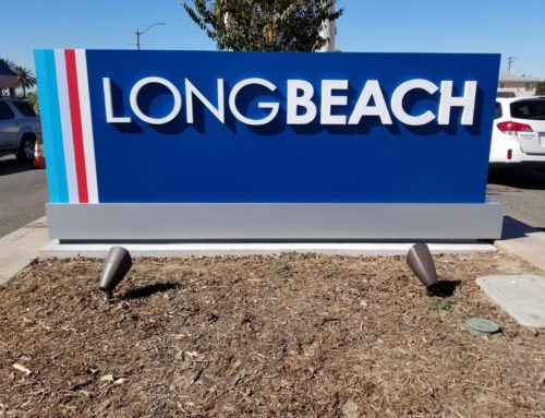 Long Beach City Monument Bravo Sign News